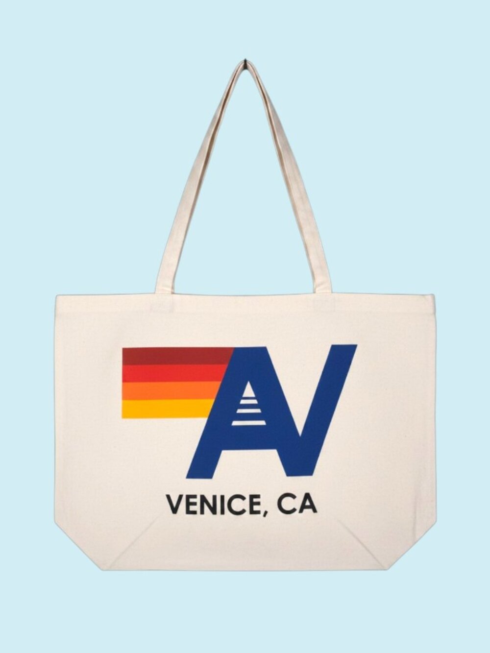 Aviator Nation Venice CA Canvas Tote Bag Size L/XL 22.5" x 16.75" Beach Logo